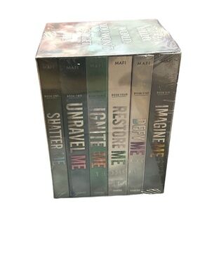 'Shatter Me Series 6-Book Box Set by Tahereh Mafi. 
Sealed